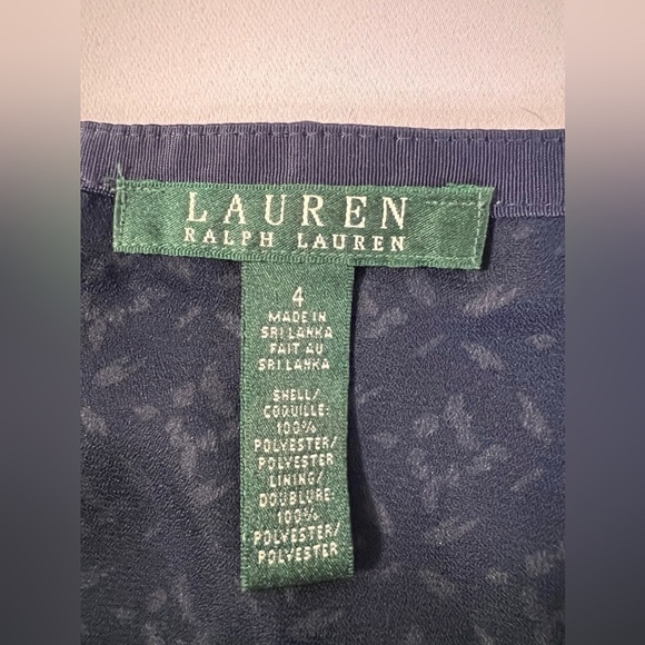 Lauren Ralph Lauren Mini Skirt Womens  size‎ 4 Blue Geometric - Picture 5 of 9